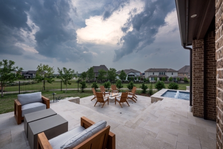 Geometric lines and sunken entertainment