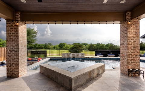 Double sunken fire pits