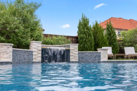 Water view of a waterfall